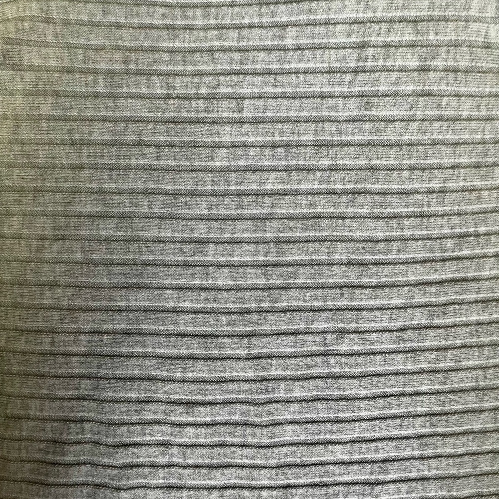 Express Gray Ribbed Blouse - Picture 4 of 6